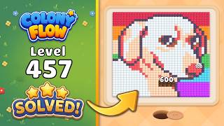 Colony Flow! - Level 457 Walkthrough 🧩 | Solution & Gameplay (ABI GAMES) 🐜