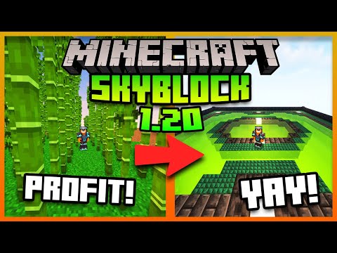MINECRAFT SKYBLOCK 1.20 / 1MILLION in 10 SECONDS and EXPANDING THE ISLAND!