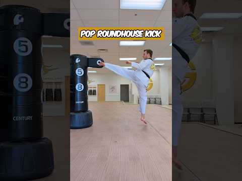 Pop Roundhouse Kick Tutorial | LG Martial Arts #shorts #martialarts #taekwondo
