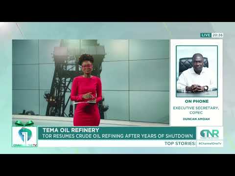 Tema Oil Refinery Resumes Crude Oil Refining After Years of Shutdown