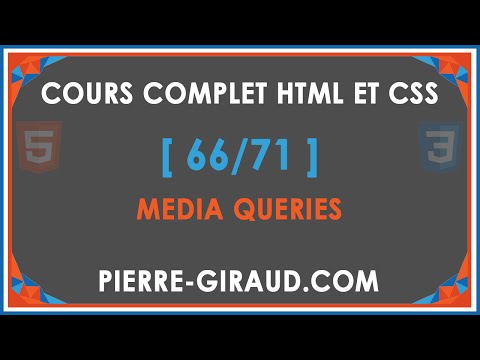 COURS COMPLET HTML ET CSS 1 71 Présentation du cours