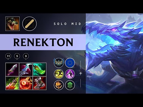 Renekton Mid vs Yasuo - EUW Challenger Patch 25.23