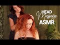 ASMR Head Massage Meditation ️ Gentle Rain Sounds For Sleep Deep Relaxation