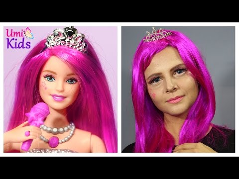 Barbie Prenses Azra Rockstar Makyajı - Evcilik Abla - UmiKids Makyaj Videoları Video