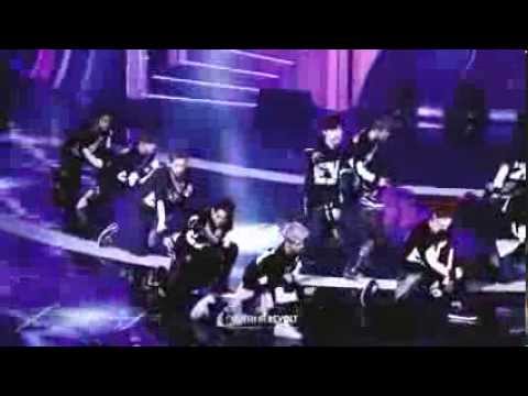 140116 GDA - EXO: DUBSTEP INTRO + 으르렁 (GROWL) (FULL SHOT)