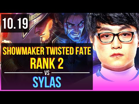 ShowMaker TWISTED FATE vs SYLAS (MID) | Rank 2, Rank 1 Twisted Fate | KR Challenger | v10.19
