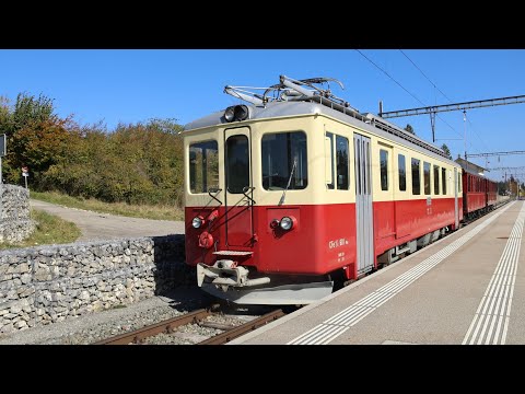 Eurovapor/CJ Historic, Impressionen der Fahrt in den Jura, Uhrmacherzug von La Traction, 18.10.2025