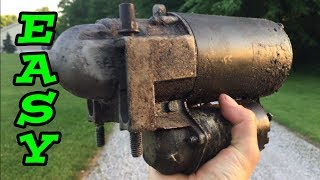 How To Remove Replace A Starter GM 3400 V6 and other vehicles
