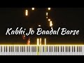 Kabhi Jo Baadal Barse | Arijit Singh | PIANO TUTORIAL | Jackpot | Pragya