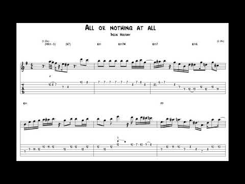 Barney Kessel - All or nothing at all (Transcription)