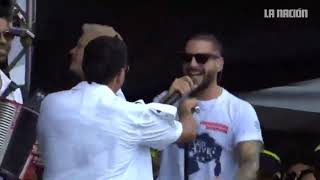 Maluma y Silvestre Dangond interpreta &quot;Vivir Bailando&quot; en el Venezuela Aid Live