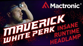 Фонарь налобный Mactronic Maverick White Peak (320 Lm) Focus (AHL0052)