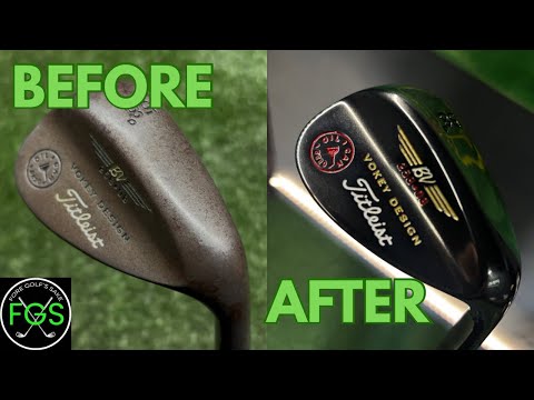 Titleist Vokey wedge Restoration Torched & Quenched Before and After.