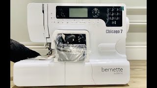 BERNINA BERNETTE CHICAGO 7. Unboxing New Sewing Machine.
