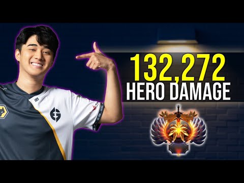 ABED GOD 132,272 Hero Damage vs. TOP 1 MMR Overall DOTA 2