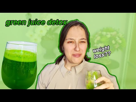 I tried a GREEN JUICE DETOX FOR A WEEK *results, weight loss??*