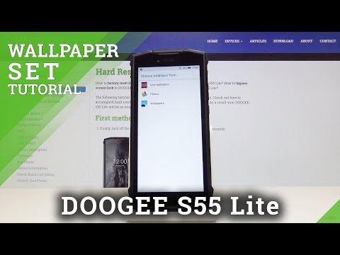 How to Set Up Wallpaper in Doogee S55 Lite - Change Wallpaper