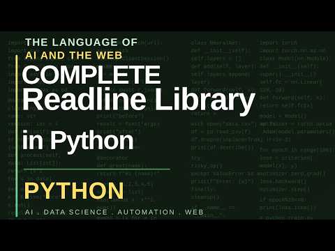 Readline Library Example Python Standard Library
