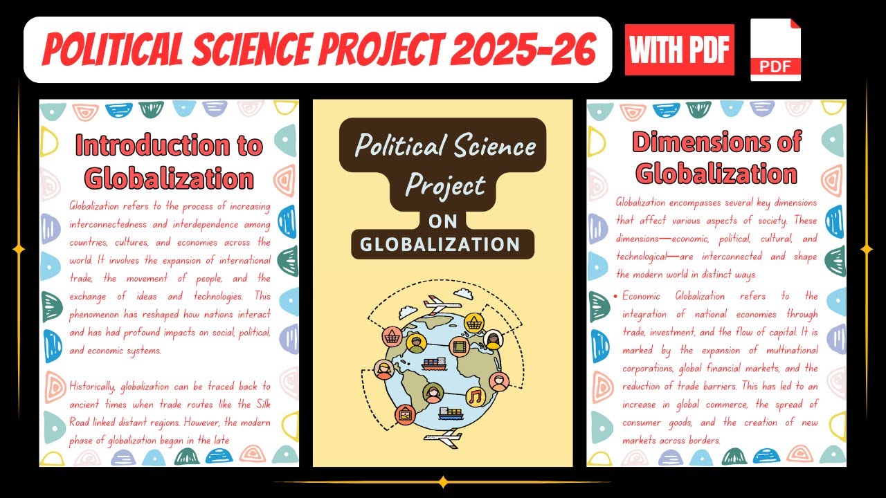 Globalization | Class 12 Political Science Project File PDF | CBSE 2025-26 | With PDF