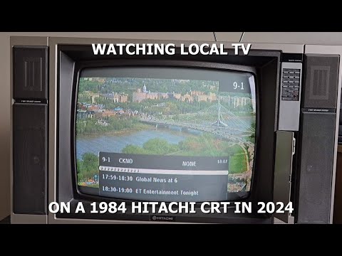 Watching Local TV (OTA) on a 1984 Hitachi CRT in 2024