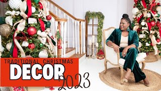 Traditional Christmas Decor 2023| Red and Green Decor