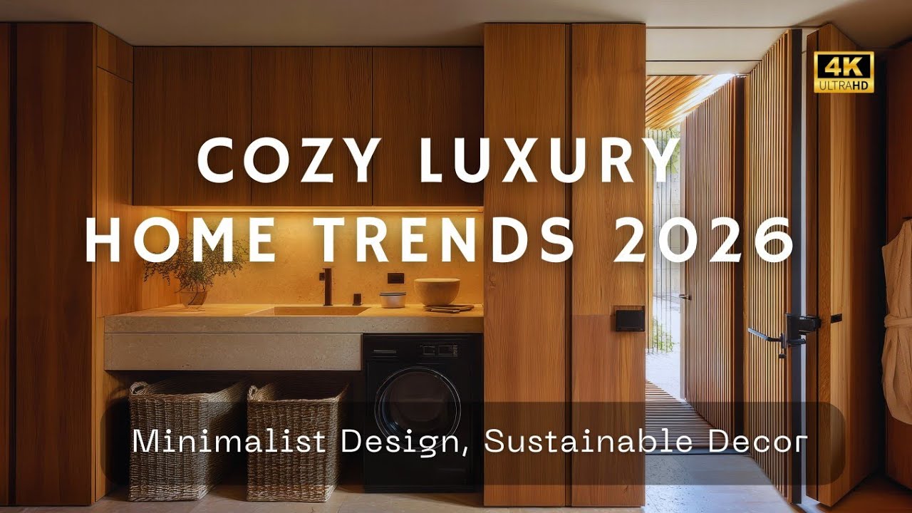 Luxury Home Trends 2026: Minimalist Design, Sustainable Decor & Cozy Room Ideas