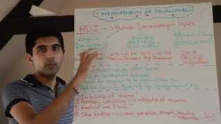 Y2/IB 5) Measures of Development - Human Development Index (HDI) - Composite Indicators