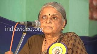 Speech by Sugathakumari in Cotton Hill School, Thiruvananthapuram