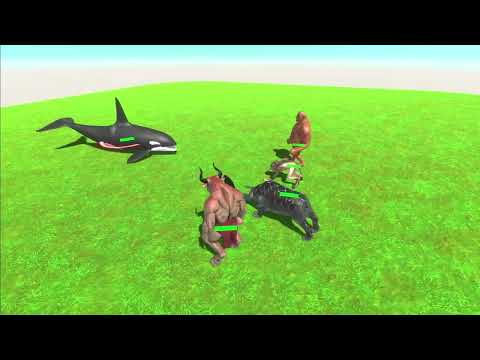 Orca vs animals battle / Animal Revolt Battle Simulator