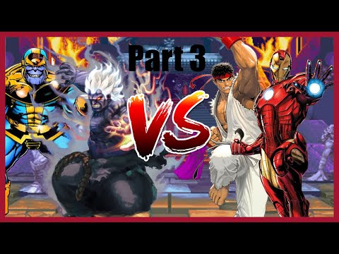 [M.U.G.E.N] Ironman & Ryu VS Thanos & Akuma Part 3