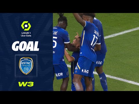 Goal Florian TARDIEU (39' pen - ESTAC) OLYMPIQUE LYONNAIS - ESTAC TROYES (4-1) 22/23