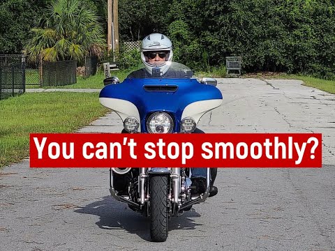 Smooth stops on a heavy bike and, turns from a stop.