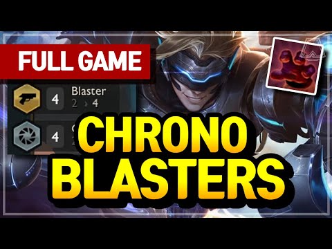 4 Chrono + 4 Blasters Comp! - Teamfight Tactics Full Game | TFT Galaxies