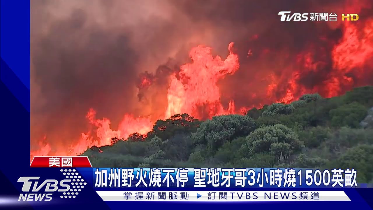 美森林公園大火　露營客火海中驚險逃生