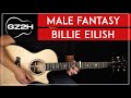 Male Fantasy Guitar Tutorial Billie Eilish Guitar Lesson Easy Chords Strumming