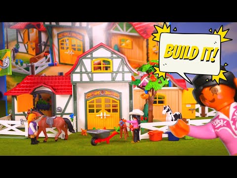 Hold your horses! In this new Playmobil Country Horse Farm 6926 [unboxing]