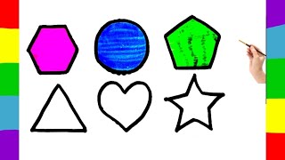 Heart and other Five shapes tracing