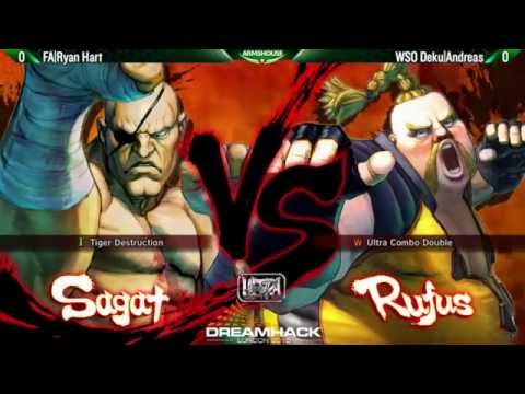 Dreamhack @London 2015 - USF4 Top 8 - FA|Ryan Hart vs WSO Deku|Andreas - Losers 720p@60fps