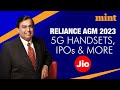 Reliance AGM 2023 LIVE Jio IPO Date 5G Devices What To Expect