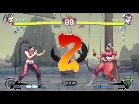 DX MATSUKO [Ibuki] vs TACUx [Chun] 1/3 SSF4 Japanese Online Ranked Matches - TRUE-HD