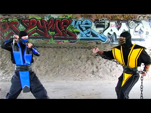 REAL MORTAL KOMBAT - Scorpion vs Sub-Zero FIGHT! (MK Parody)
