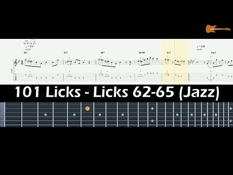 101 Licks - Licks 62-65 (Jazz) With Downloadable Tab