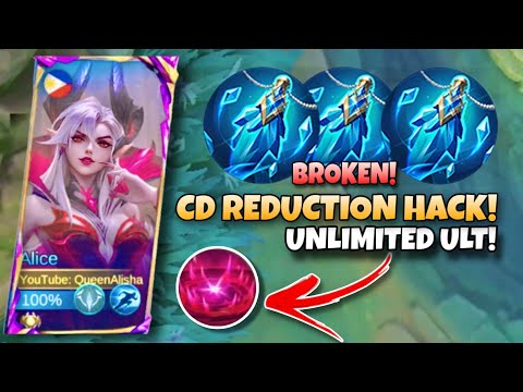 IM BACK!! WHEN REVAMPED ALICE ABUSE THIS UNLIMITED COOLDOWN BUILD AND EMBLEM IN RANK!! - MLBB