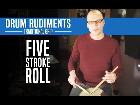 5 Stroke Roll, Traditional Grip - Drum Rudiments