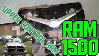 Replacing the upper control arms/upper ball joints on a Dodge Ram 1500