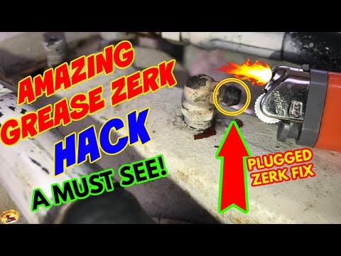 How To Fix a Plugged / Clogged Grease Zerk Fitting Fast!!!