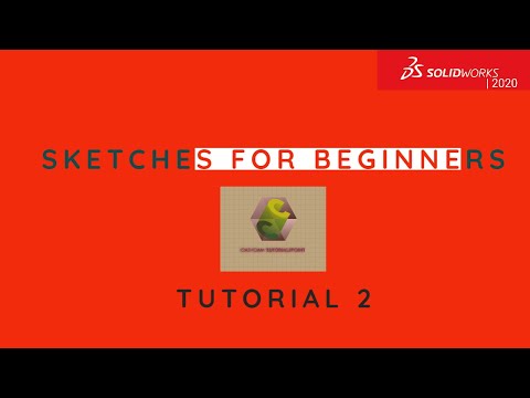 CAD CAM SOLIDWORKS 2020 Sketches for Beginners tutorial -2