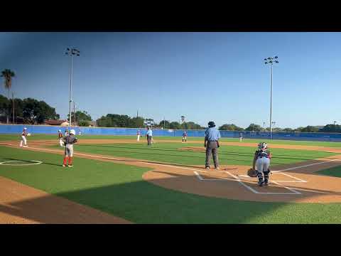 Blake Gonzalez hits a shot to the gap