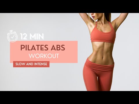 12 MIN PILATES ABS WORKOUT - Slow and Intense Ab Workout / Target Lower and Upper Belly Fat
