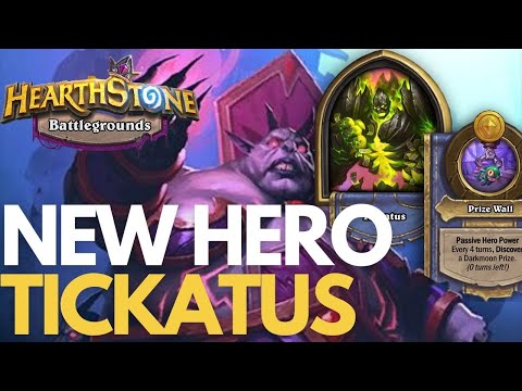 NEW HERO TICKATUS!! DOUBLE DARKMOON PRIZES | Hearthstone Battlegrounds